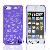 New Purple Hollow-out Net Grain Pattern Plastic Case Protector Cover For Iphone5