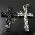 Rhinestone Cross Pendant Catholic Rosary Necklace Crosses