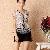 Elegant Embroidery Short Sleeve Lace Blouse White Black