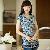 National Short Sleeve Floral Chinese Cheongsam Blouses