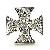 Crystal Cross Dog Pet Slider Fit 1cm Collar Pet Dog Charms