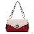 Newly Contrast Color Ling Shape Cow Leather Single Shoulder Bag