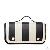 Summer Newly Contrast Colors Black White Stripe Handbag