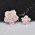 One Pair Flower Rhinestone Cabochon Car Decoration