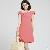 Newly Elegant Boat Collar High Waist Dress Orange