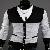 Men S Fashion Personality Elegant All-match Color Slim V Collar Cardigan Sweater