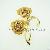 Brooch, Gold Finish, Clear Crytal Yellow Enamel, Electroplate Gold, Dbh00867