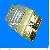 New Assembled Golden Metal Obdii 16pin Male Connector