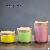 Color Glazed Ceramic Candle Jars With Bamboo Lid, Candle Containers