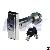 Vending Machine T-handle Lock, Zinc Alloy, Stainless Steel, Brass
