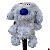 Creative Handcrafted Animal Golf Club Headcover, Blue Rabbit