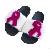 October Breast Cancer Awareness Month Mink Fur Slides