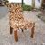 Rattan Dinning Chair With Solid Wood Legs