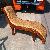 Rattan Lounger Chair Combine With Teak Wood