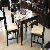 Square Dinning Set 4 Chairs With Cushion