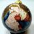 Hand Painted Glass Christmas Tree Ornaments