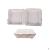 Bagasse Tableware Clamshell Boxes With Single Compartment