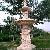 Factory Supply Large Outdoor Garden Stone Travertine Water Fountain With Beautiful Female Sculptures