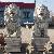 Manufacturer Handcrafted White Marble Lion Statues For Driveway Or Home Entrance