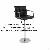 Black Swivel Leather Bar Chair With Armrests