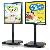 Billboard Display Sign Metal Double Sided Poster Holder Stand