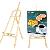 Wooden Easel Stand Angle And Height Adjustment For Canvas Display