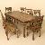 Indian Wooden Eight Seater Dining Setmanufacturer, Exporter And Wholesaler India