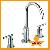 Double Switch Brass Basin Faucet With A Stainless Steel Aerator