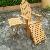 Teak Adirondack Chair With Side Table