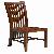 Queen Java Dining Chair Made From Solid Mahogany Wood Kiln Dry