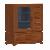 Minimalist Cabinet 1 Glass Door 7 Drawers, For Home, Hotel And Restaurant, Mahogany Solid Indoor