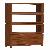 Minimalist Open Bookcase 4 Drawers, Home And Hotel Indoor Wooden Furniture, Mahogany Solid