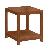 Square Side Table Made From Solid Mahogany For Home, Hotel And Restaurant