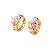 Sell 18k Gold Plating Brass Cubic Zirconia Hoop Earring, Sapphire Brass Cz Jewelry, Fashion Jewelry
