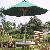 Teak Umbrella 9ft Folding System For Outdoor And Indoor Furniture