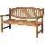 Huntsman Outdoor Bench Curve Back Two Seater Knock Down Teak Garden Furniture