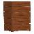 Minimalist Style Chest 5 Drawers Teak Mahogany Indoor Furniture