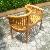 New Banana Peanut Bench 2 Seater With Curve Back Teak Garden Outdoor Furniture