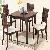 Adf-02 Simple Square Dining Set Teak Mahogany Wooden Indoor Furniture Kiln Dry