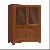 As-06 Vitrine Aparador Two Drawers Glass Door Teak Mahogany Wooden Indoor Furniture Cabinet