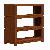 Y-036b Minimalist Short Open Bookcase Teak Mahogany Wooden Indoor Furniture