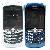 Full Housing Faceplate Cover For Blackberry Curve 8300 8310 8320 White And Blue