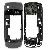 Oem Replacement Middle Frame Cover Faceplate With Rubbery Side Grips For Blackberry Curve 8520 Gre