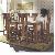 Colonial Bali Dining Set Teak Mahogany Wooden Indoor Furniture Java Indonesia Kiln Dry