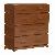 Mahogany Bedroom Set Dresser 5 Drawers Minimalist Modern Wooden Indoor Furniture Solid