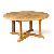 Round Outdoor Indoor Dining Table Knock Down Teak Teka Wooden Garden Furniture