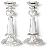 Silver Shabbat Candlesticks By Bier Enterprises