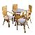 Ukraine Curve Rattan Round Dining Set Woven Furniture Bali Java Indonesia