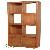 Teak Minimalist Bookcase Display Cabinet