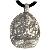 Sterling Silver Carved Buddha Meditation Amulet Pendant From Tibet